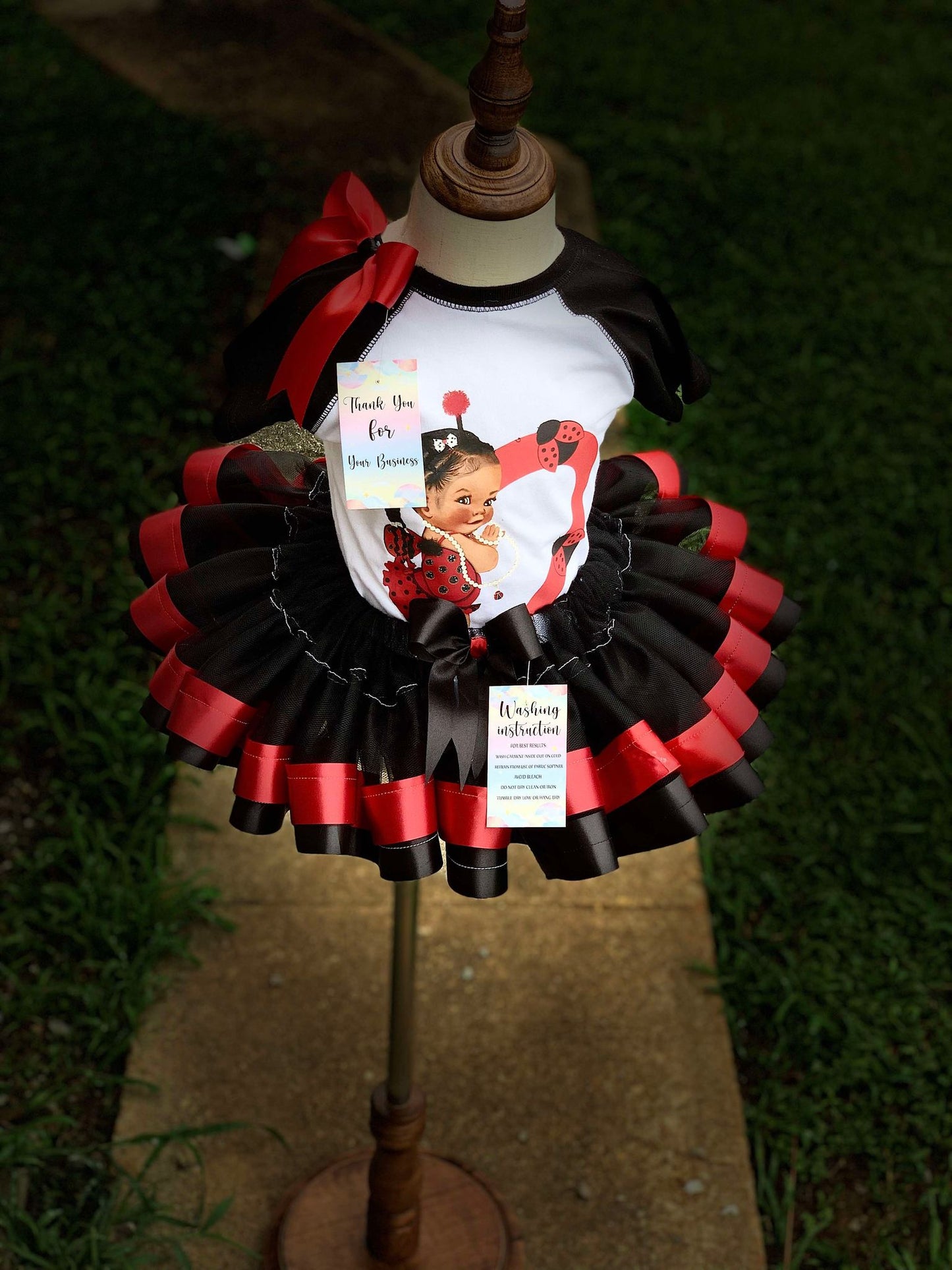 🖤❤️ Introducing Our Enchanting Ladybug Custom-Made Tutu Set! ❤️🖤