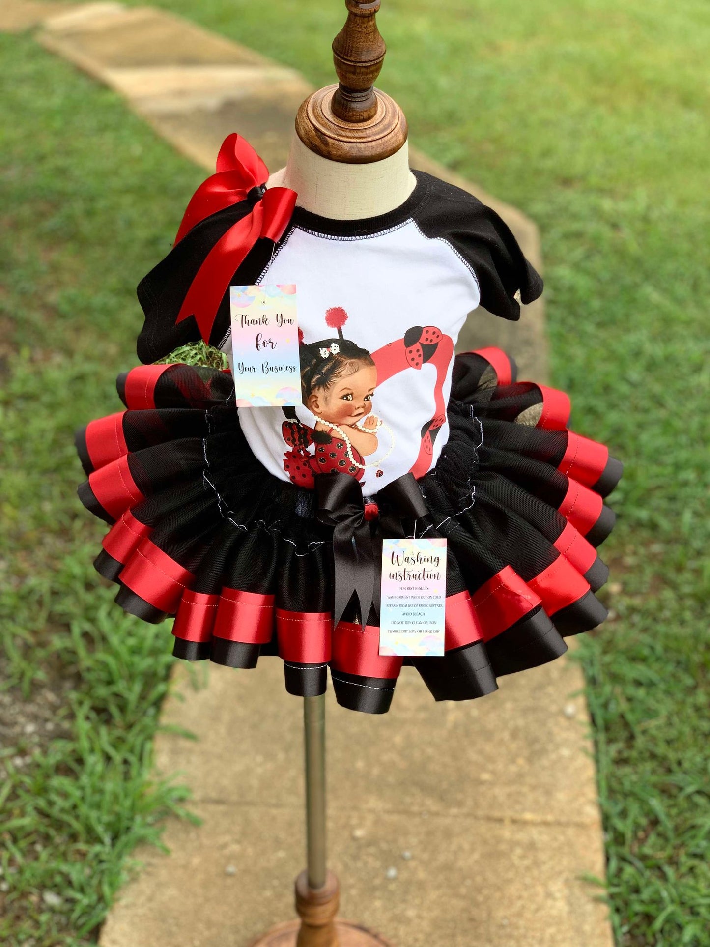 🖤❤️ Introducing Our Enchanting Ladybug Custom-Made Tutu Set! ❤️🖤