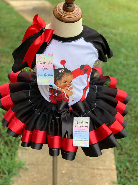 🖤❤️ Introducing Our Enchanting Ladybug Custom-Made Tutu Set! ❤️🖤